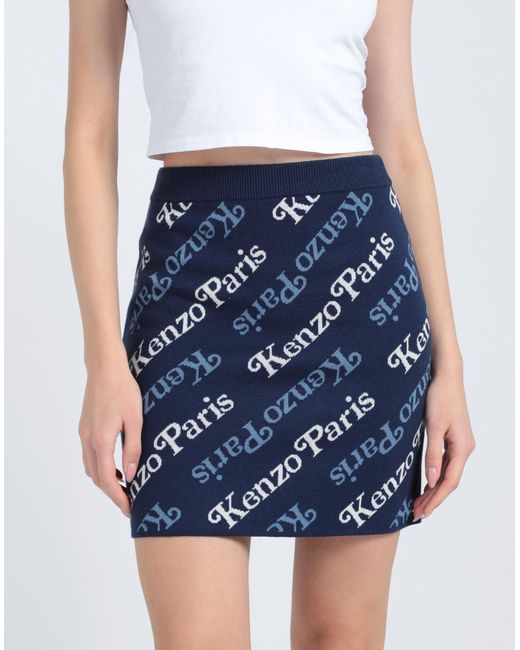 KENZO Blue Mini Skirt