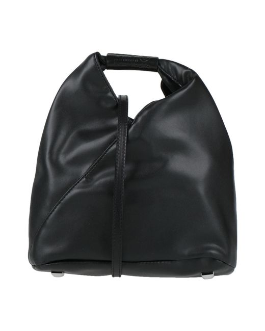 MM6 by Maison Margiela Black Cross-Body Bag Polyurethane, Cotton, Polyester, Bovine Leather