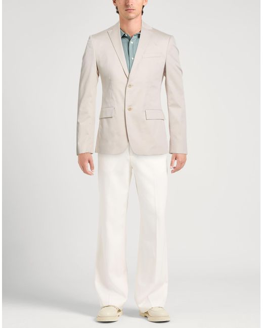 Calvin Klein Natural Blazer Cotton, Elastane for men