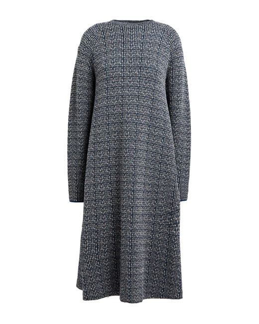 Siyu Gray Midi Dress Merino Wool
