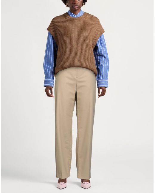 Circolo 1901 Natural Pants Virgin Wool