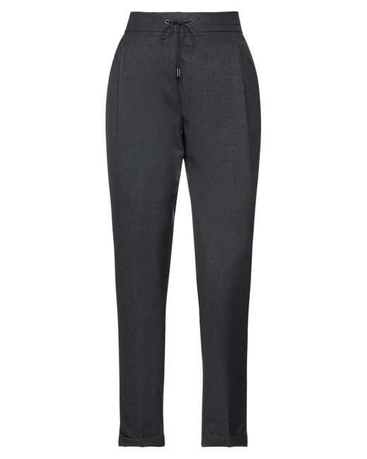 Fabiana Filippi Gray Pants Virgin Wool, Polyamide, Polyester