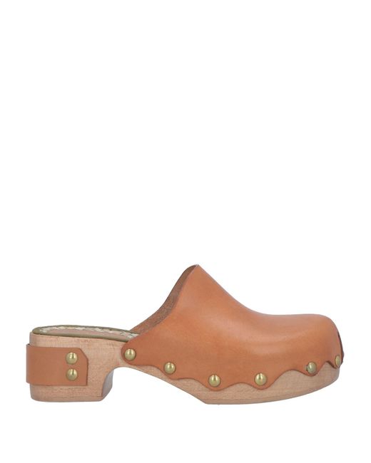 Paola D'arcano Brown Mules & Clogs