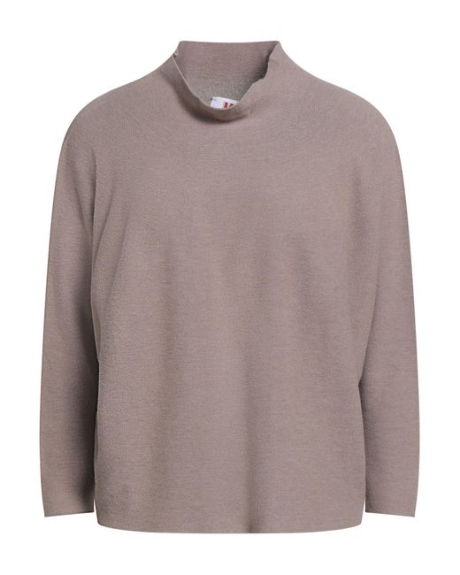 Kontatto Brown Turtleneck Viscose, Polyamide