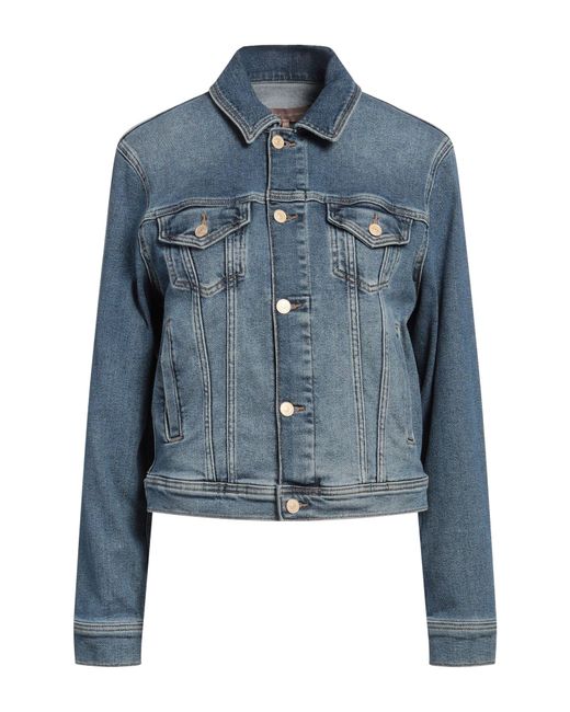 7 For All Mankind Blue Denim Outerwear