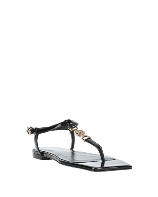 Versace Black Thong Sandal