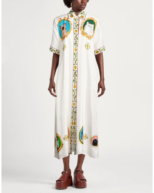 Paul & Joe White Midi Dresses