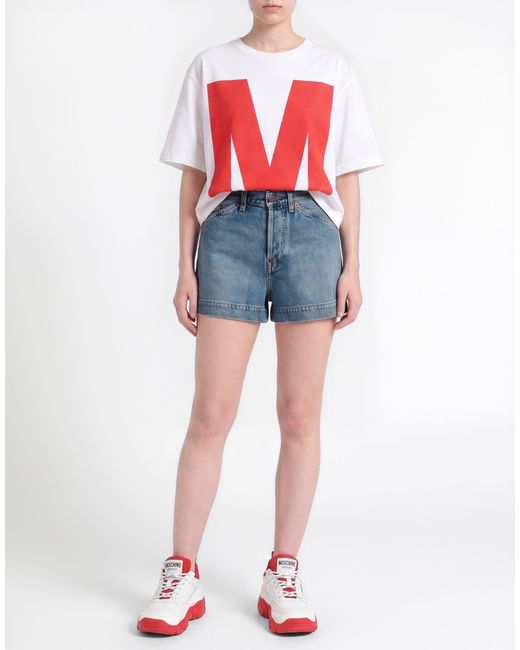 Moschino Blue Denim Shorts Cotton