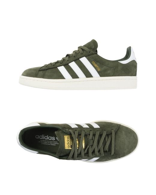 Adidas Originals Green Originals Campus Trainers In Khaki