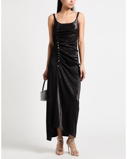 Rabanne Black Maxi Dress Viscose, Polyester, Elastane