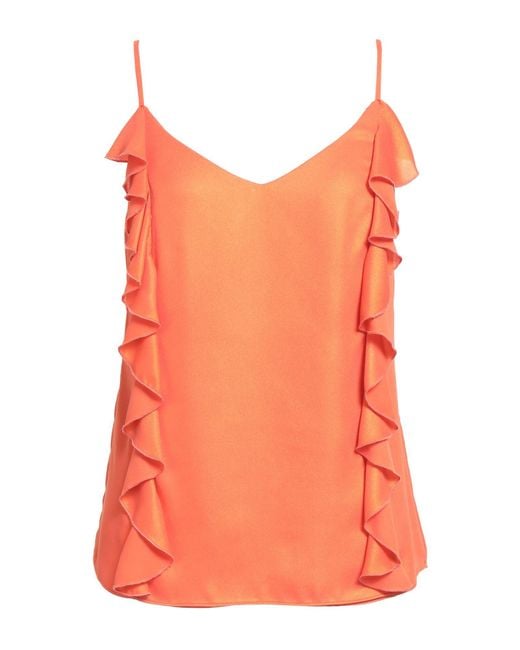 Camilla Orange Top Polyester