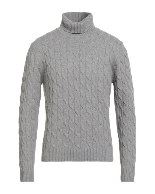 Luigi Borrelli Napoli Gray Turtleneck for men