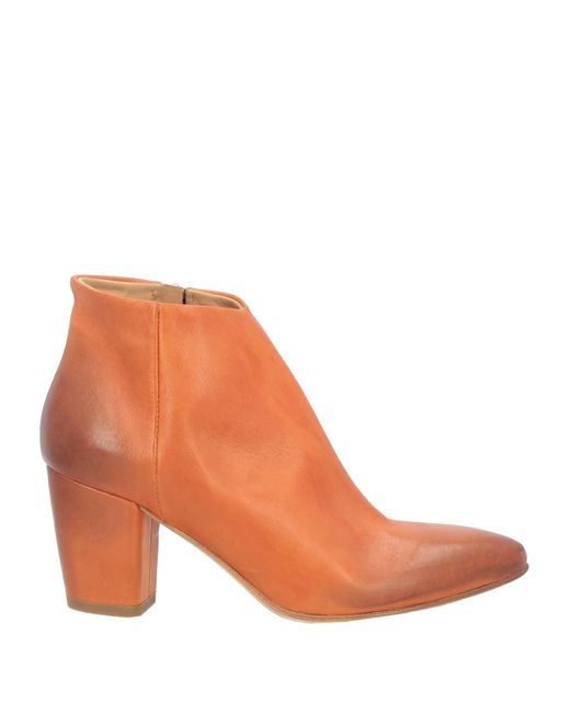 Ernesto Dolani Orange Ankle Boots