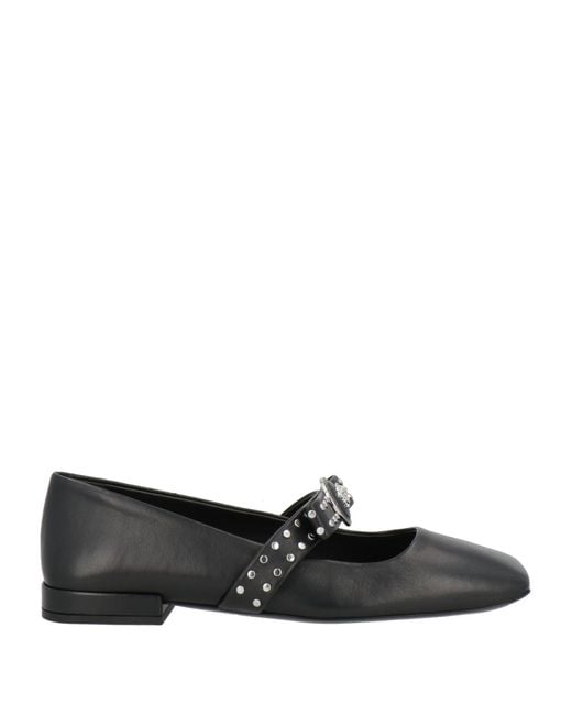 Versace Black Ballet Flats
