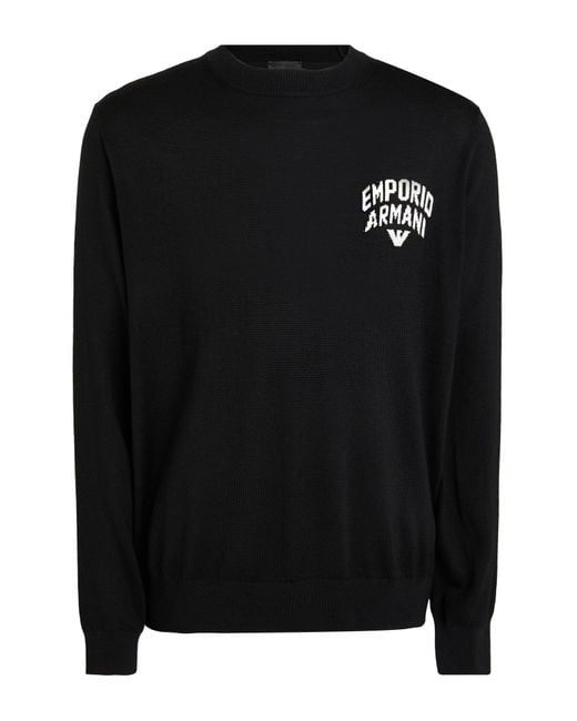 Pullover di Emporio Armani in Black da Uomo