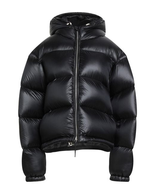 Jil Sander Black Puffer Polyamide, Calfskin