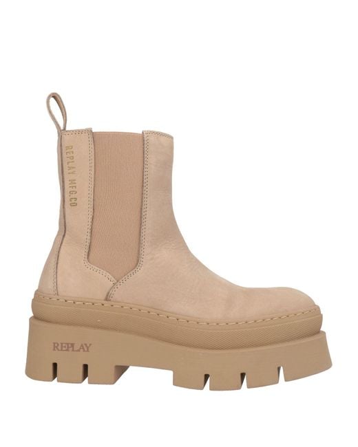 Replay Natural Ankle Boots