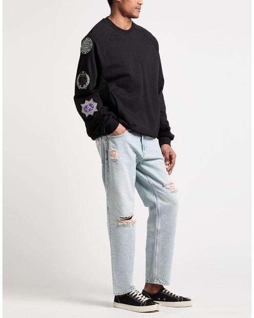 John Richmond Black Sweatshirt Cotton for men