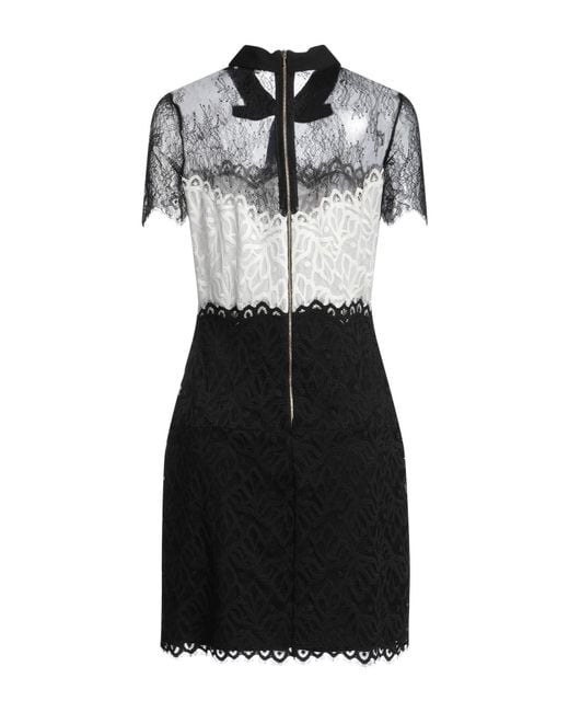 Sandro Black Mini Dress Nylon, Polyester, Elastane, Polyamide