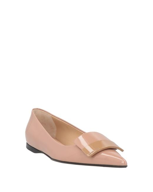 Sergio Rossi Pink Ballet Flats