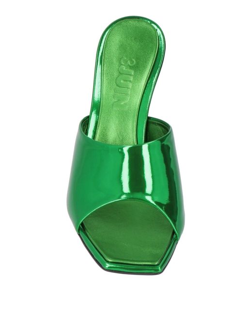 3Juin Green Sandals