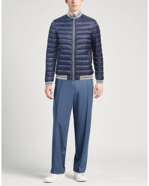 Herno Blue Globe Puffer Polyamide, Cotton for men