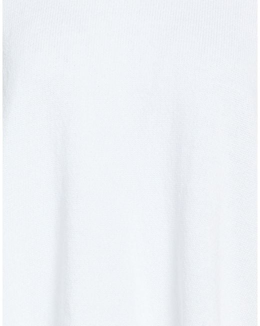 Alpha Studio White Sweater Cotton