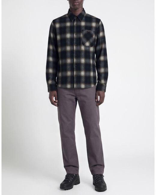 Woolrich Blue Deep Shirt Wool, Polyester, Polyamide for men