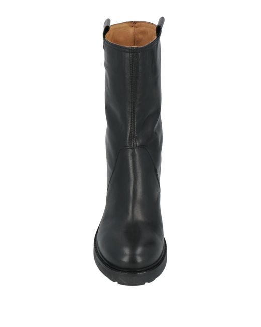 GIO+ Black Ankle Boots Leather