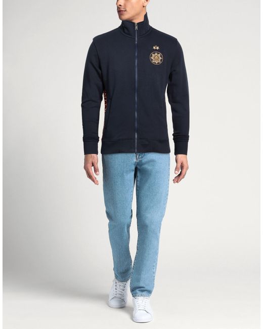 La Martina Blue Sweatshirt for men