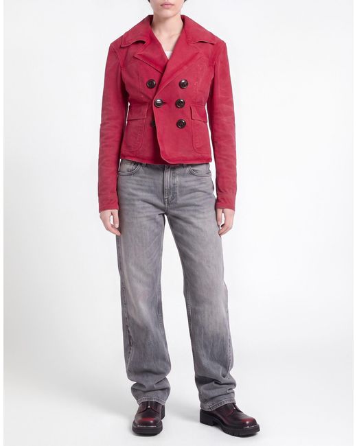 DSquared² Red Jacket Cotton