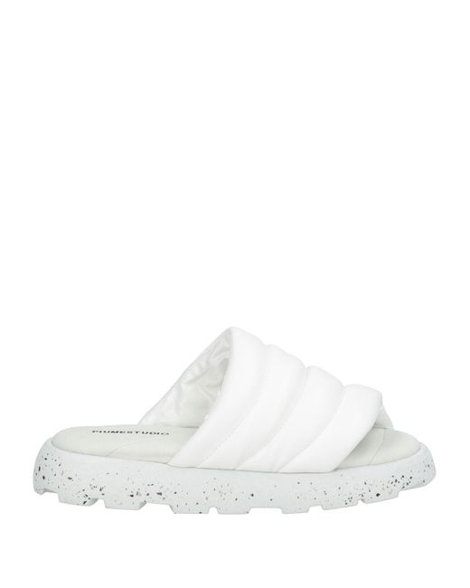 PIUMESTUDIO White Sandals Textile Fibers