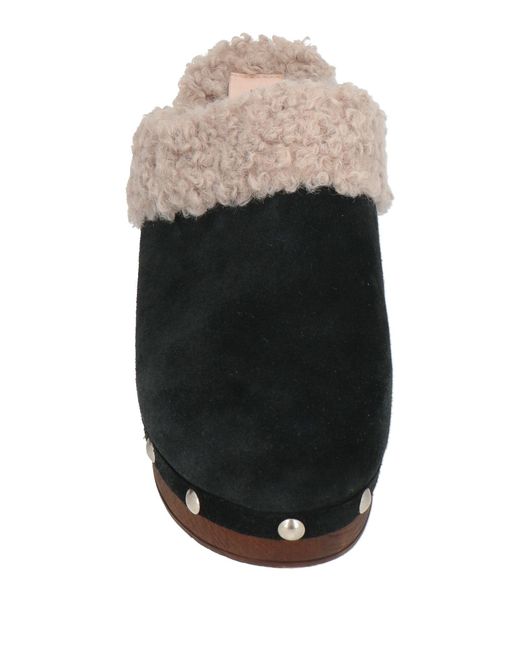 Macarena Brown Mules & Clogs Leather