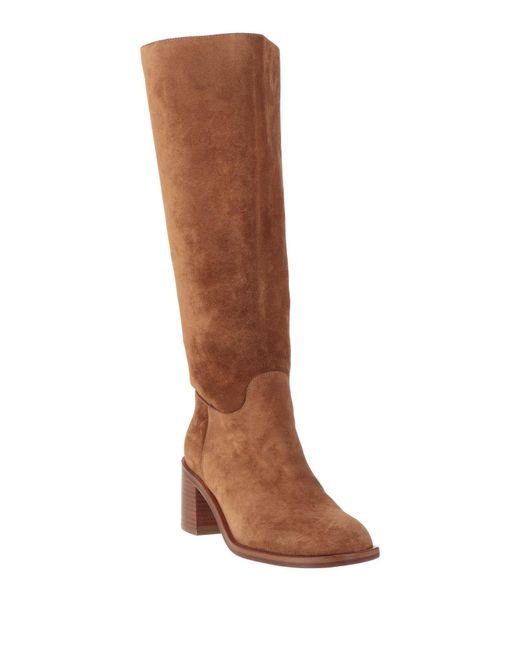 Stuart Weitzman Brown Boot Leather