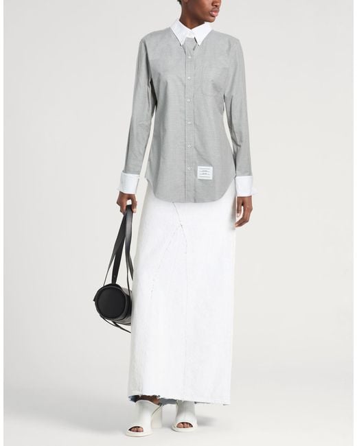 Thom Browne Gray Hemd