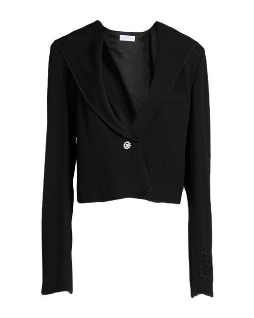 Off-White c/o Virgil Abloh Black Blazer Viscose, Elastane