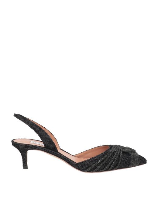 Aquazzura Metallic Pumps Textile Fibers