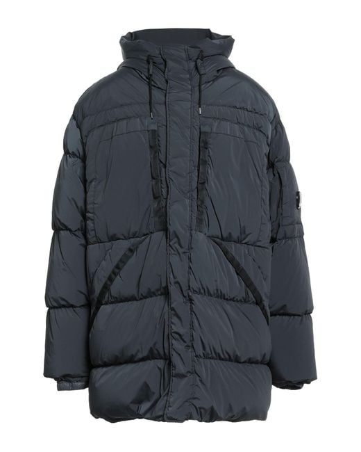 C P Company Blue Charcoal Puffer Polyamide, Elastane for men