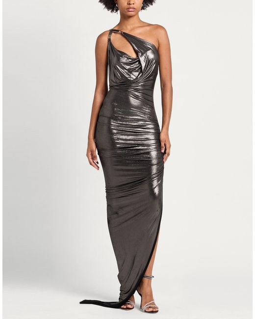Rick Owens Black Maxi Dress Viscose, Elastane