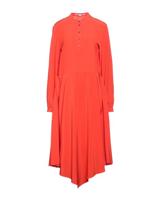Stella McCartney Red Midi Dresses