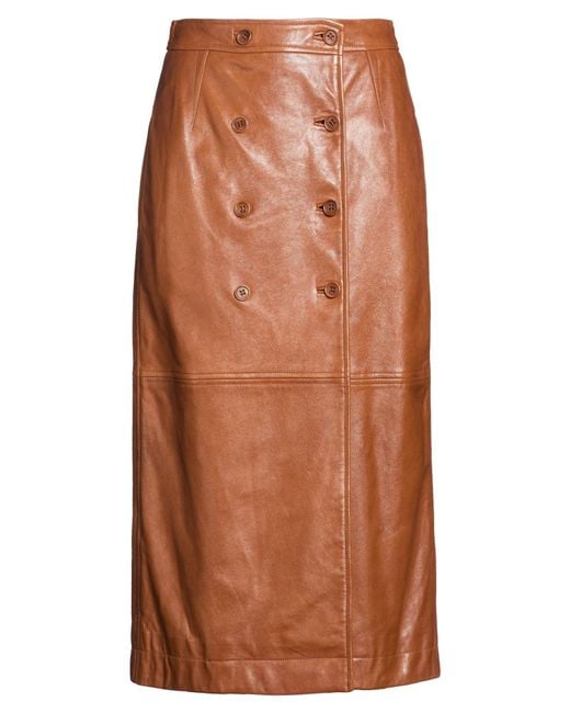 Alberta Ferretti Brown Midi Skirts