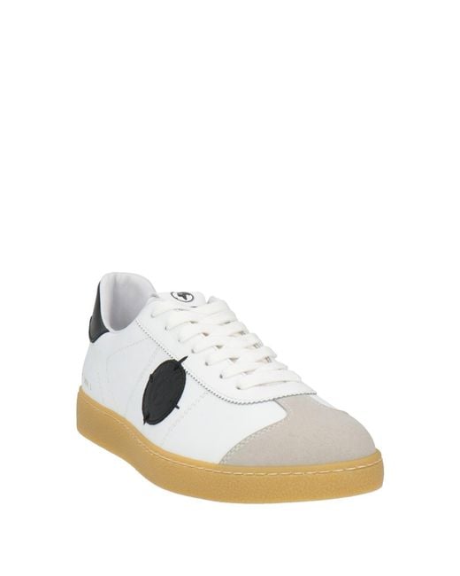 Acbc White Sneakers Leather, Synthetic Material, Textile Fibers for men