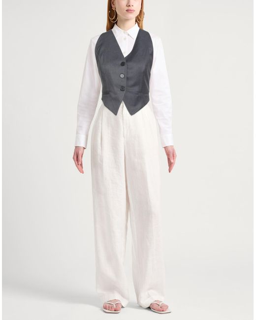 Dixie Blue Charcoal Tailored Vest Polyester, Viscose, Elastane