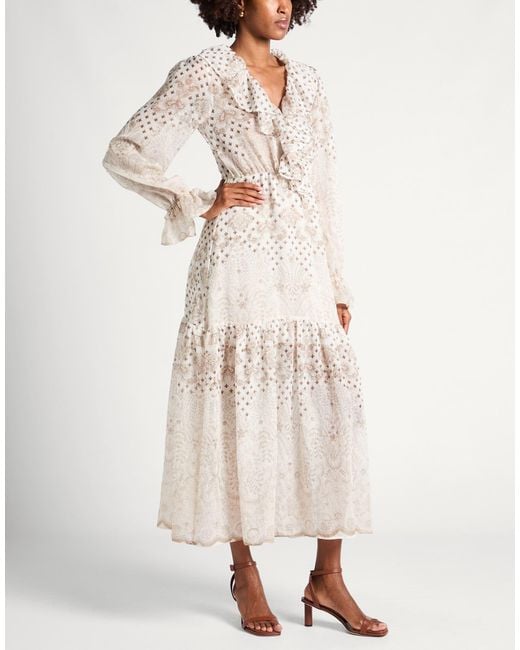 ViCOLO White Maxi Dress Lyocell, Nylon