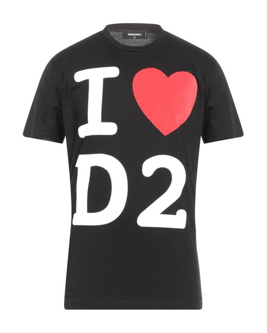 DSquared² Black T-shirt for men