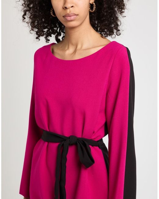 Hanita Pink Mini Dress Polyester, Viscose, Elastane