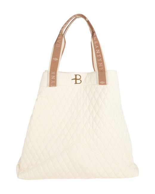 Ballantyne Natural Handbag Polyamide, Calfskin