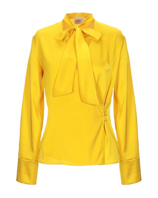 ..,merci Blusa da donna di colore giallo ..,merci Blusa da donna di colore giallo
