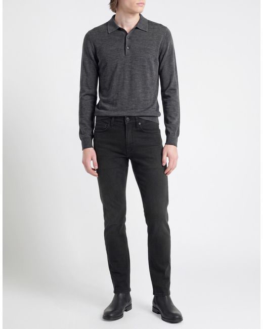 Rag & Bone Black Jeans Cotton, Polyester, Elastane for men