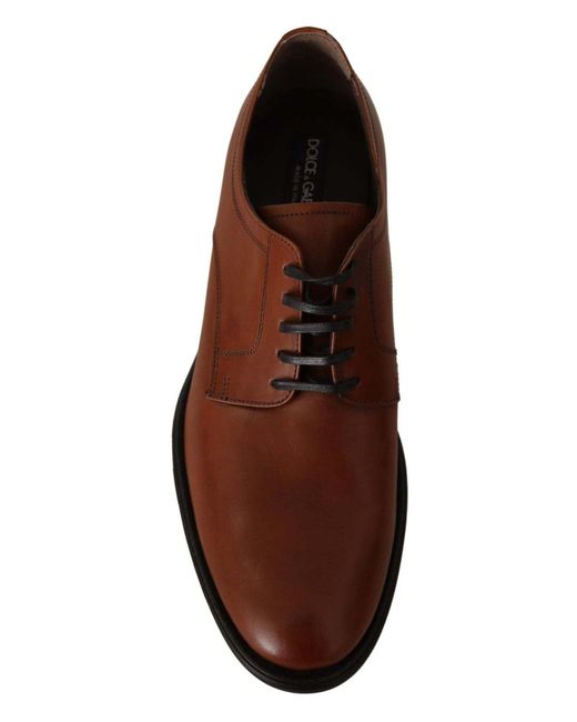 Zapatos de cordones Dolce & Gabbana de hombre de color Brown
